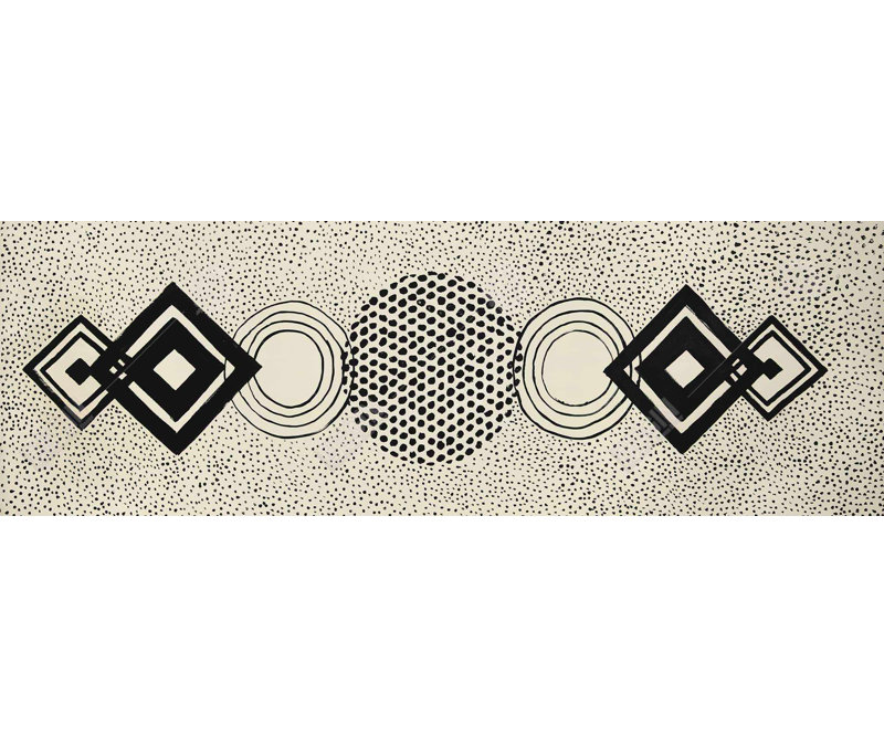 Formes en pointillé - Art encadré pour décoration intérieure
