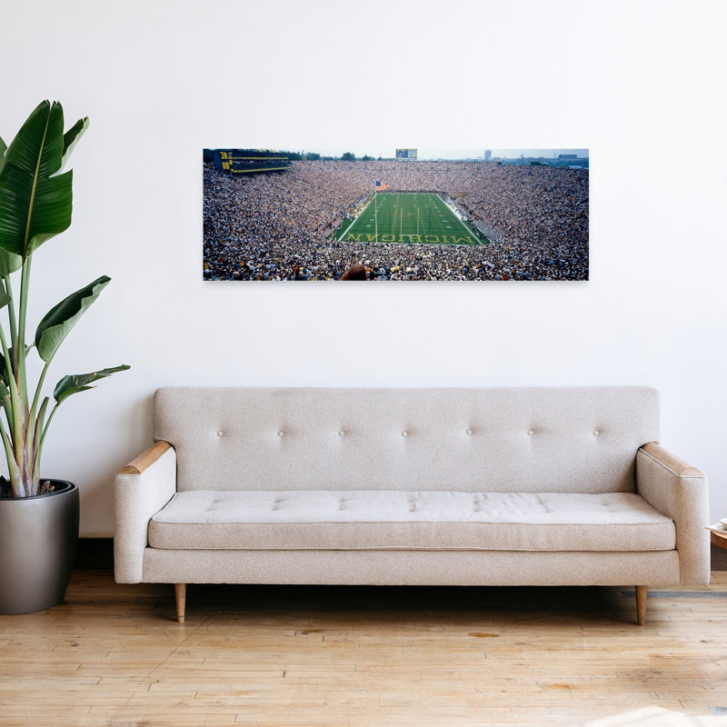 University Of Michigan Football Game Michigan Stadium Ann Arbor Michigan USA 1 Piece Wrapped Canvas Panoramic Wall Art