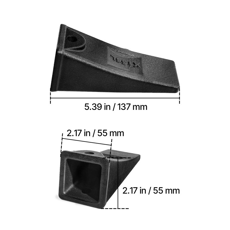 Ensemble de 4 ensembles de dents de seau d'excavatrice avec goupilles X156L - Remplacement robuste pour mini pelles et mini chargeuses