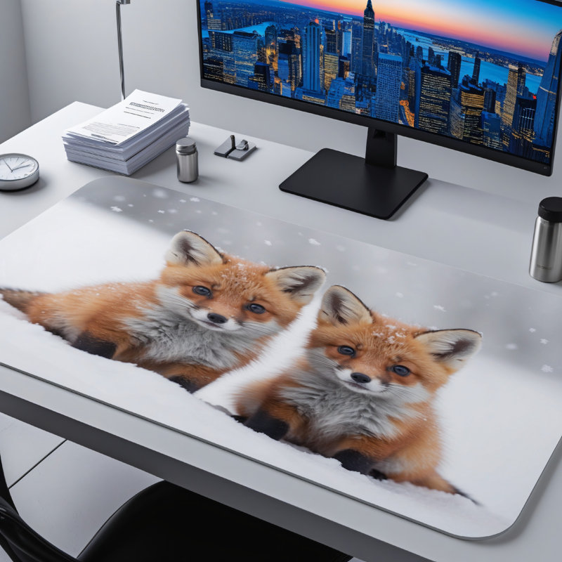 Polyester Desk Pad, 14.4x12.1