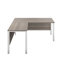 Buariki L-Shaped Metal Base Executive Desk-1413749151-1413749150-1413749157