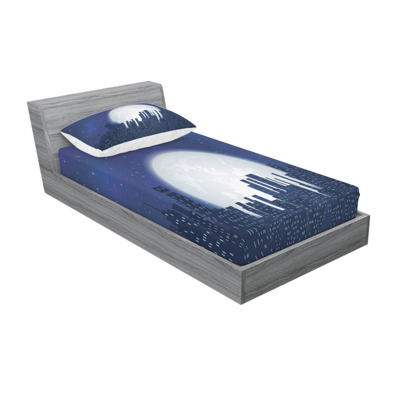 Microfiber Sheet Set, Twin Sheet Set with Fitted Sheet