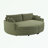 Double Chaise Lounge Sofa with Deep Seat and USB Ports-1480684818