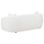 Canapé moderne sculpté avec confort en fausse peau de mouton