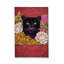 Tapis rose tissé à motif floral lavable Mosso-428960982