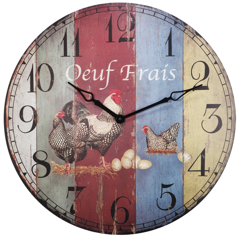 Adam Wood Wall Clock