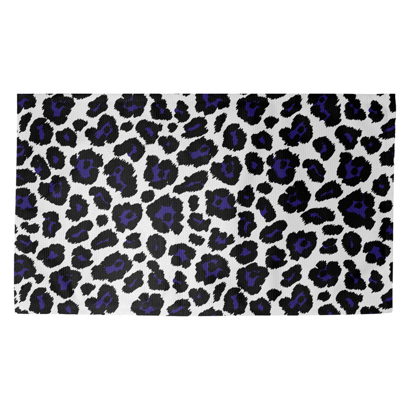 Tapis blanc / noir Baltimore, Rectangle 5 pi x 7 pi
