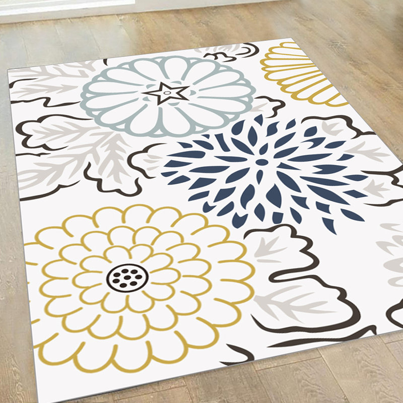 Gardinier Floral Indoor Rug, Rectangle 5'2" x 8'