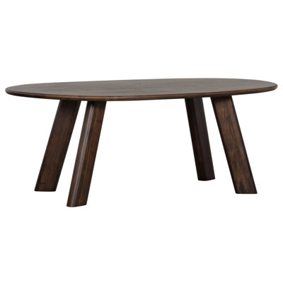 Roundly Dining Table/Desk Mango Wood Walnut 200X100