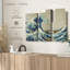 «The Great Wave Off Kanagawa», 3 pièces sur toile-98562493