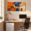 «Geometric Deer», ensemble de 1 reproduction d'art sur toile tendue-2057335594