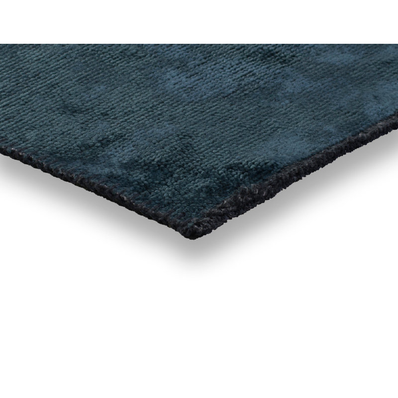 Tapis bleu sarcelle brillant Rapture, Rectangle 7 pi 10 po x 9 pi 10 po
