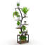 Support pour plante d'intérieur à roulettes H 63 po avec étagère de culture à 8 niveaux