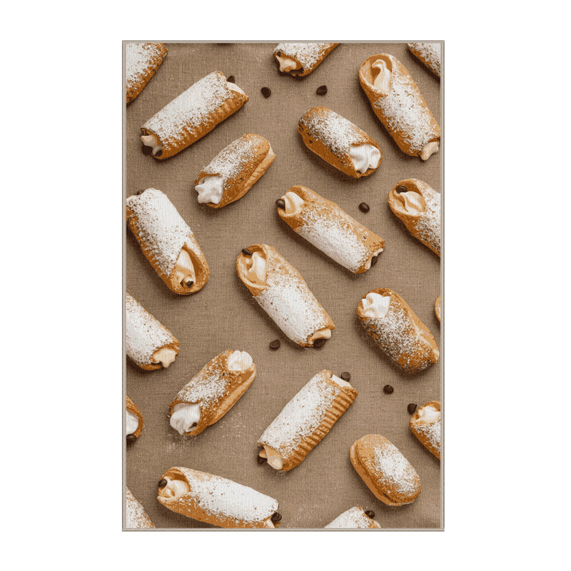  Tapis lavable Cannoli Desserts, Tapis de couloir 2 pi x 5 pi