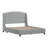 Aubreana Upholstered Classic Wing Platform Bed, Gray-2073431475