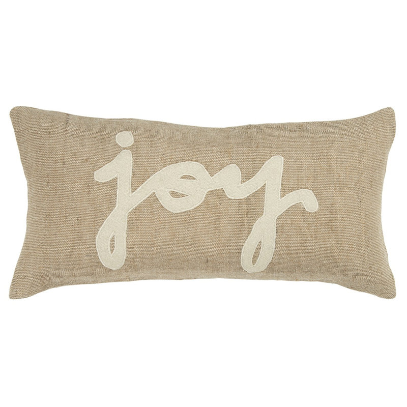 Coussin lombaire en toile de jute Tan