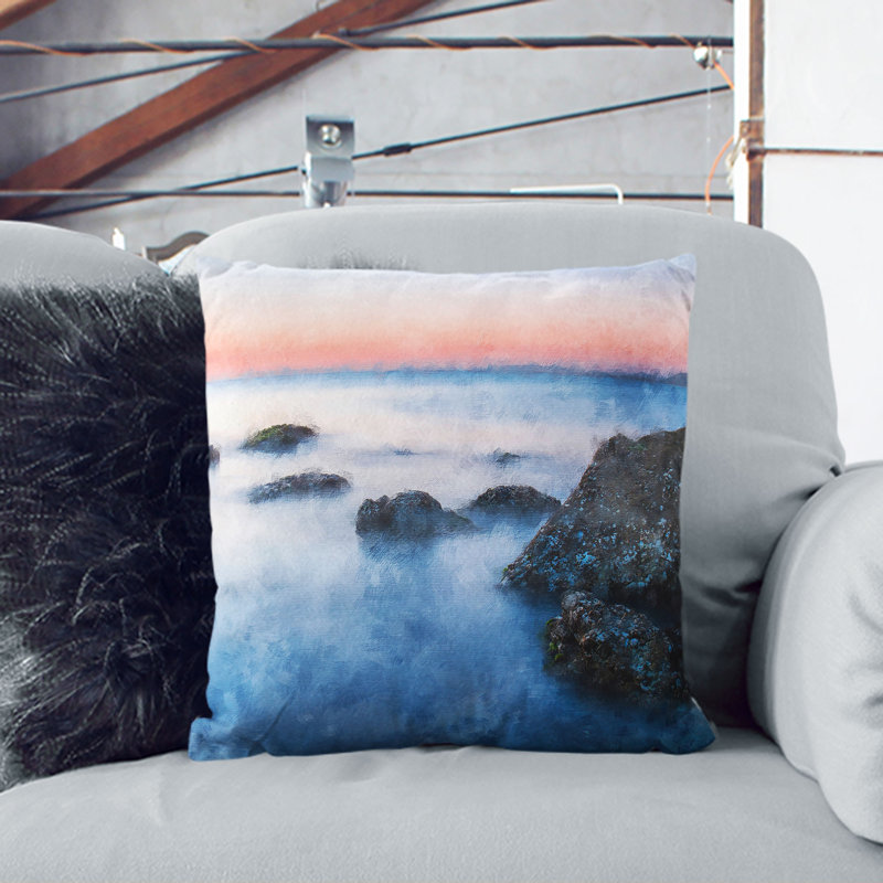 Square Cushion, 55cm H x 55cm W x 20cm D, White