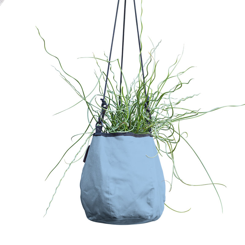 Pot à fleurs suspendu Natural Fibers, Bleu