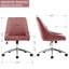 Chaise de bureau en velours Zurich-383726536-383726537