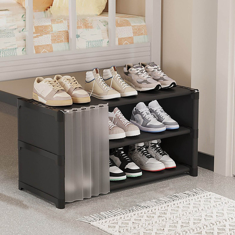 Étagère à chaussures pour dortoir, Black
