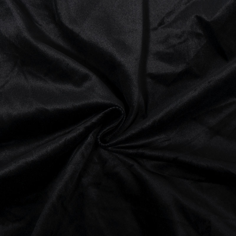 Élégant très grand lit, tête de lit en velours et structure en bois massif - Ajoutez une touche de luxe au lit tapissier en pin noir moderne