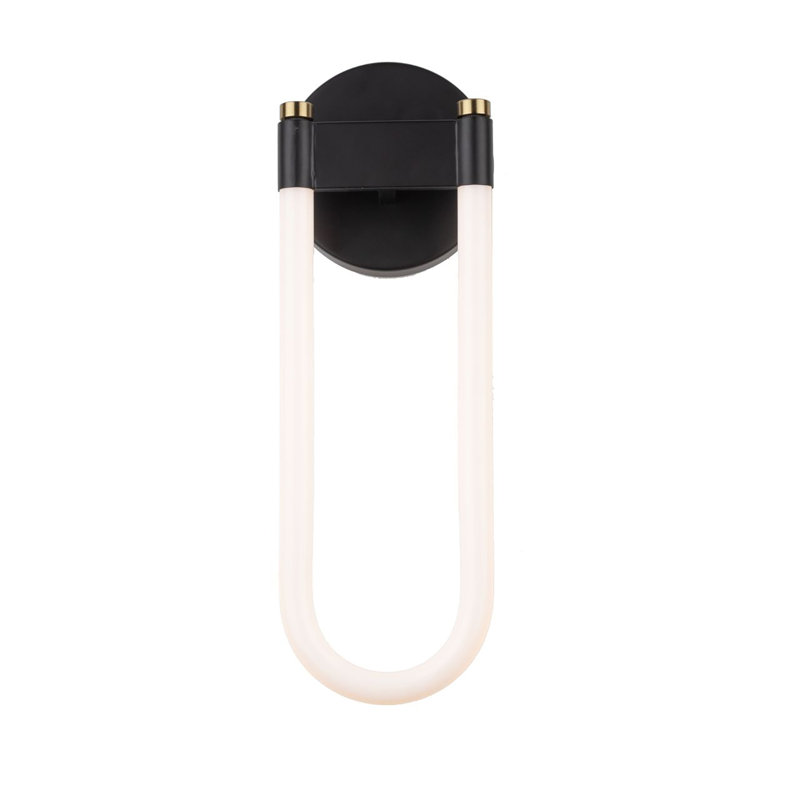 Cascata - 2-Light Pendant - Black/Brushed Brass