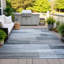 Machine Washable Indoor/Outdoor Xhevrie Denim Rug-112027945