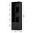 71" Tall Bookshelf With 6 Cubes And 2 Doors, 4-tier Bookshelf, Open Shelf Bookcase With Cabinet, Modern Cube Storage Organizer For Living Room, And Office, Black-1153802133