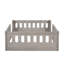 Lit plateforme simple en bois Guardrail - Assemblage facile avec assemblage naturel-1966572190