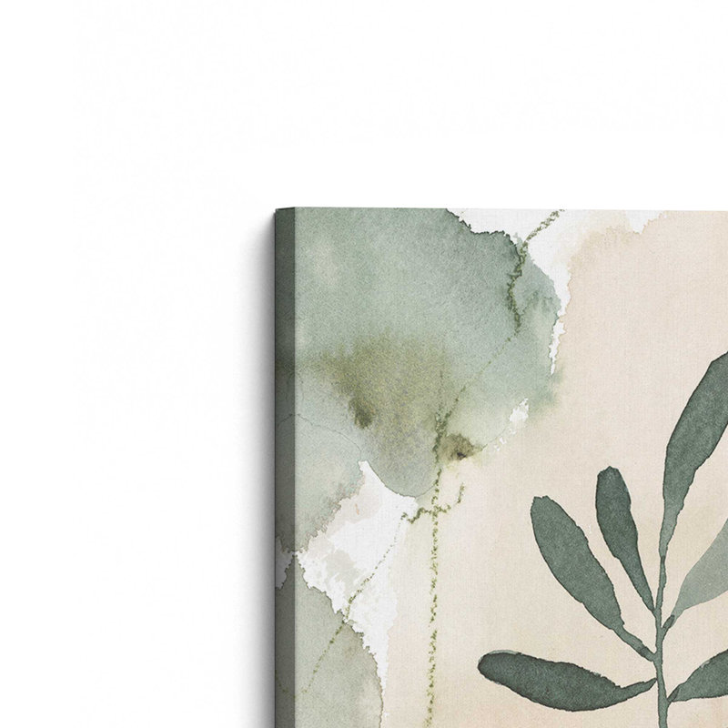Toile tendue Harmonic Leaves II, H 12 po x l 8 po
