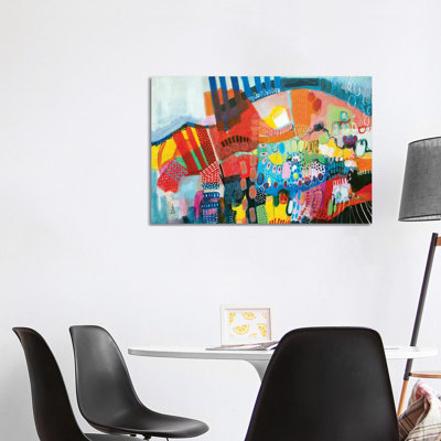 The Journey Starts Tomorrow by Misako Chida - Wrapped Canvas Painting