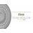Endurathane Riley Ceiling Medallion, 18"OD x 3 1/2"ID x 1 1/2"P (Fits Canopies up to 4 5/8"), Hand-Painted Steel Gray Finish-28580449
