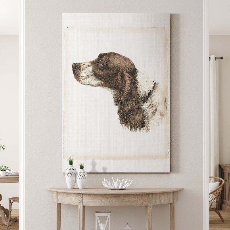 Reproduction d’art sur toile tendue « Danchin Cocker Spaniel », H 20 po x l 16 po x P 1 po