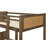 Appolon Twin Over Twin Solid Wood Bunk Bed with Rattan Panels