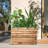 Galvanized Steel Metal Planter Box, Large Rectangular Planter Box with Drainage Holes, Modern Outdoor Planter Box for Indoor & Outdoor Use, Tall Plants, Flowers or Shrubs-1420004110-1430869434