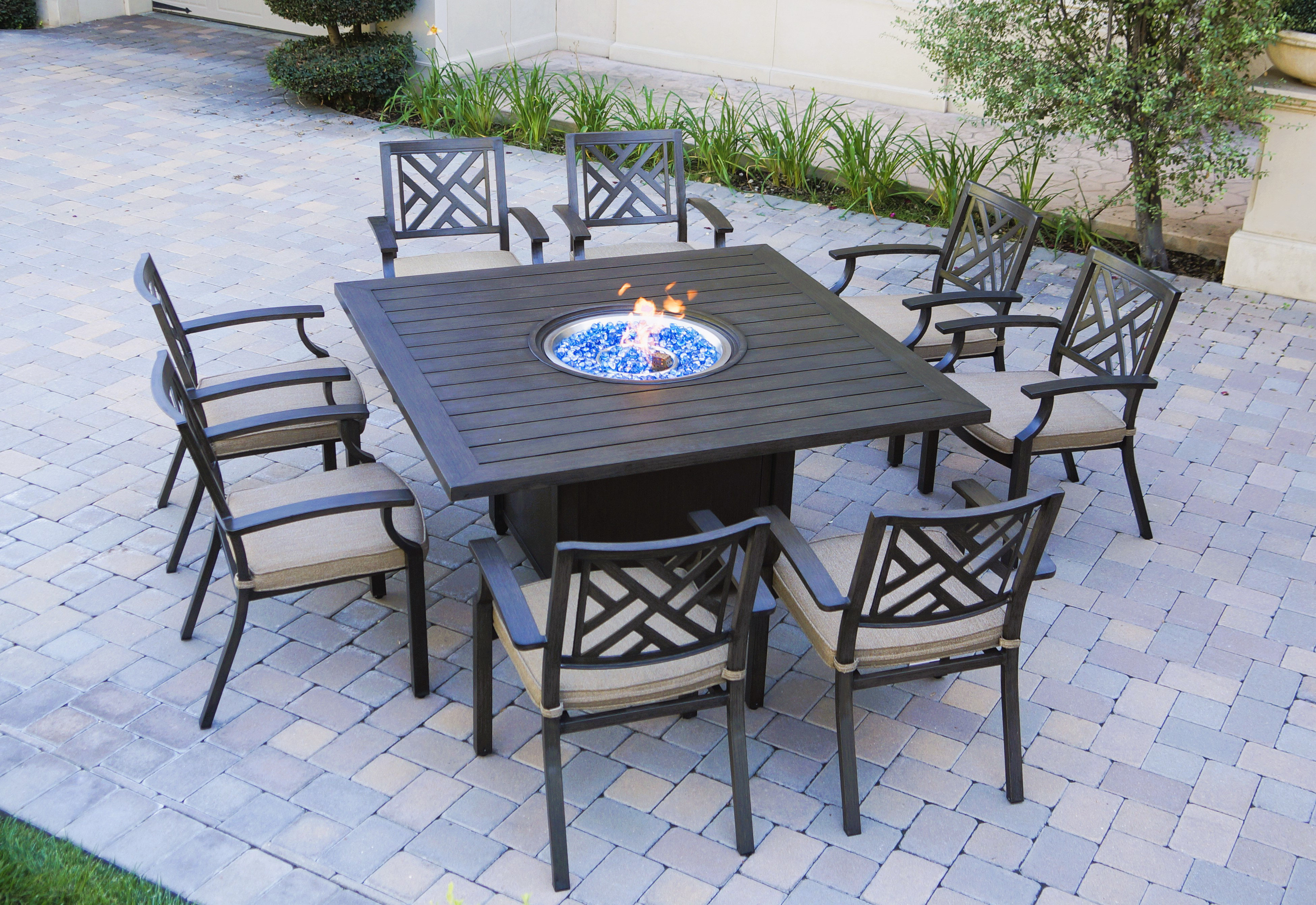 9 piece best sale fire dining set