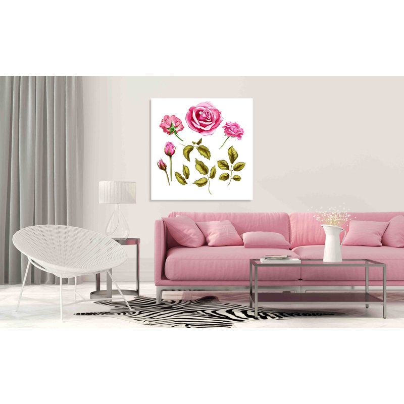 Roses - Wrapped Canvas Print, 31 cm H x 31 cm W