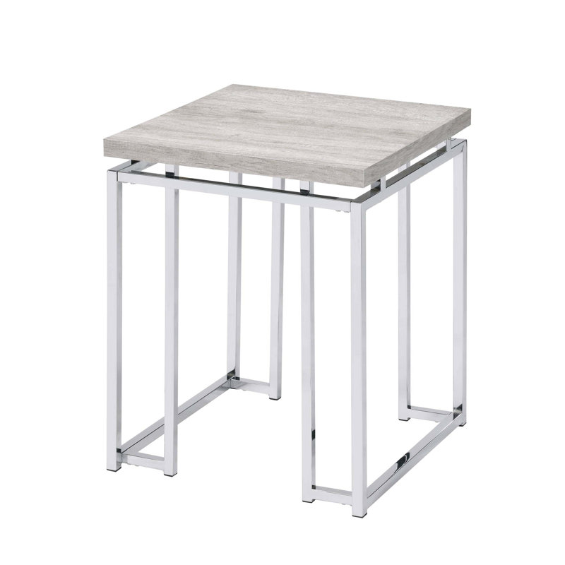 Table de bout avec base en métal