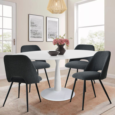 Chaena 5-Piece Oval Dining Table Sets