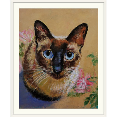 « siamois cat » par l’impression de peintures Michael Creese