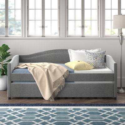 Anslem Upholstered Daybed with Trundle Bed