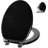 Glitter Toilet Seat Molded Wood Elongated Toilet Seat With Quietly Close And Quick Release Hinges, Easy To Install Also Easy To Clean (Elongated 18.5'', Black)
