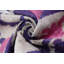 Coussin lombaire en velours de soie mauve et rose 16 x 24 - fait à la main
