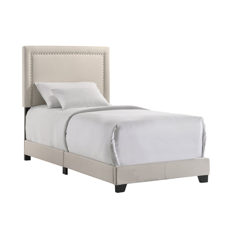Menara Upholstered Low Profile Standard Bed, Twin