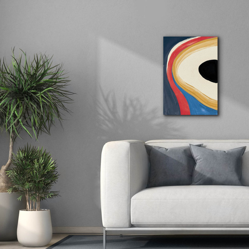 «In The Groove 2 Retro» par Danhui Nai, art mural sur toile, H 26 po x l 18 po