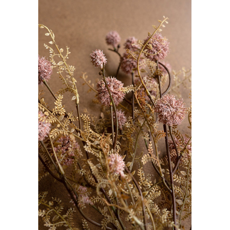  Vaporisateur artificiel Melaleuca artificiel rose - hauteur 22 po, ensemble de 6 fausses fleurs