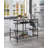 Lona Rustic Oak & Black Finish Kitchen Island