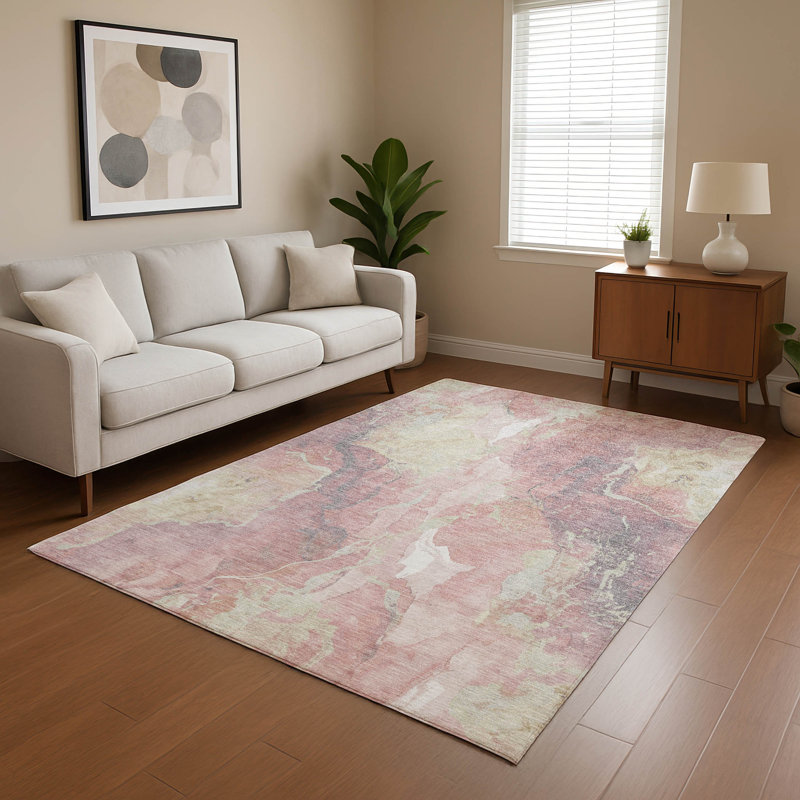 Premium Machine Washable Verlin AMF1785 Abstract Rug, Rectangle 5' x 7'6"