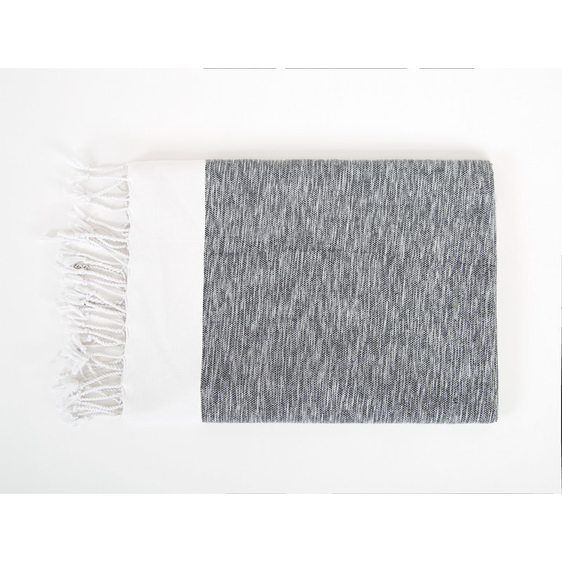 Serviette de plage 100% coton Gennesis, Noir