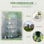 5 Tier Mini 69*49*193 cm Steel 1 Piece Mini Greenhouse Green with Roll-up Door